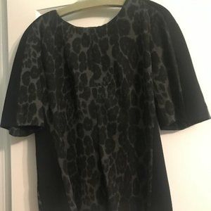 animal print short sleeve top
